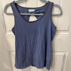 Columbia small Blue Cut Out Sleeveless Tank Top